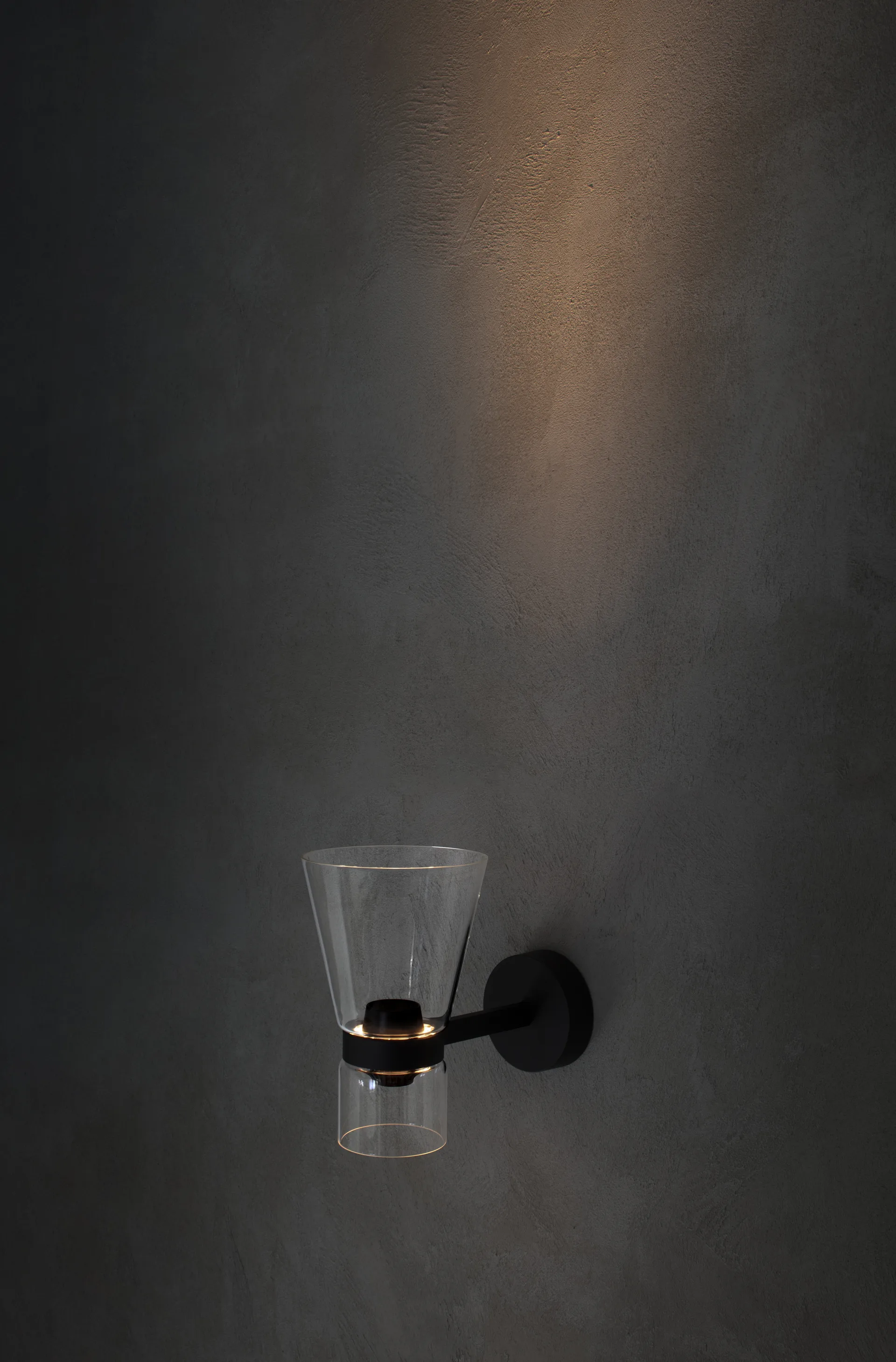 Lampa ścienna Nocturne Cone - Czarna,  Flos