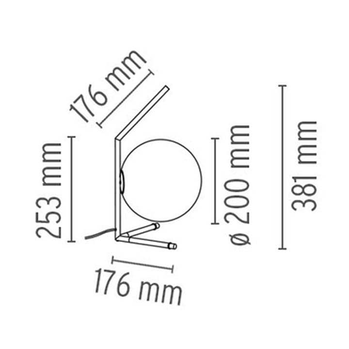 Lampa stołowa IC lights T1 low, Chrom, opal Flos