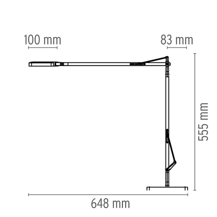 Lampa stołowa Kelvin T LED, Czarny błyszczący Flos