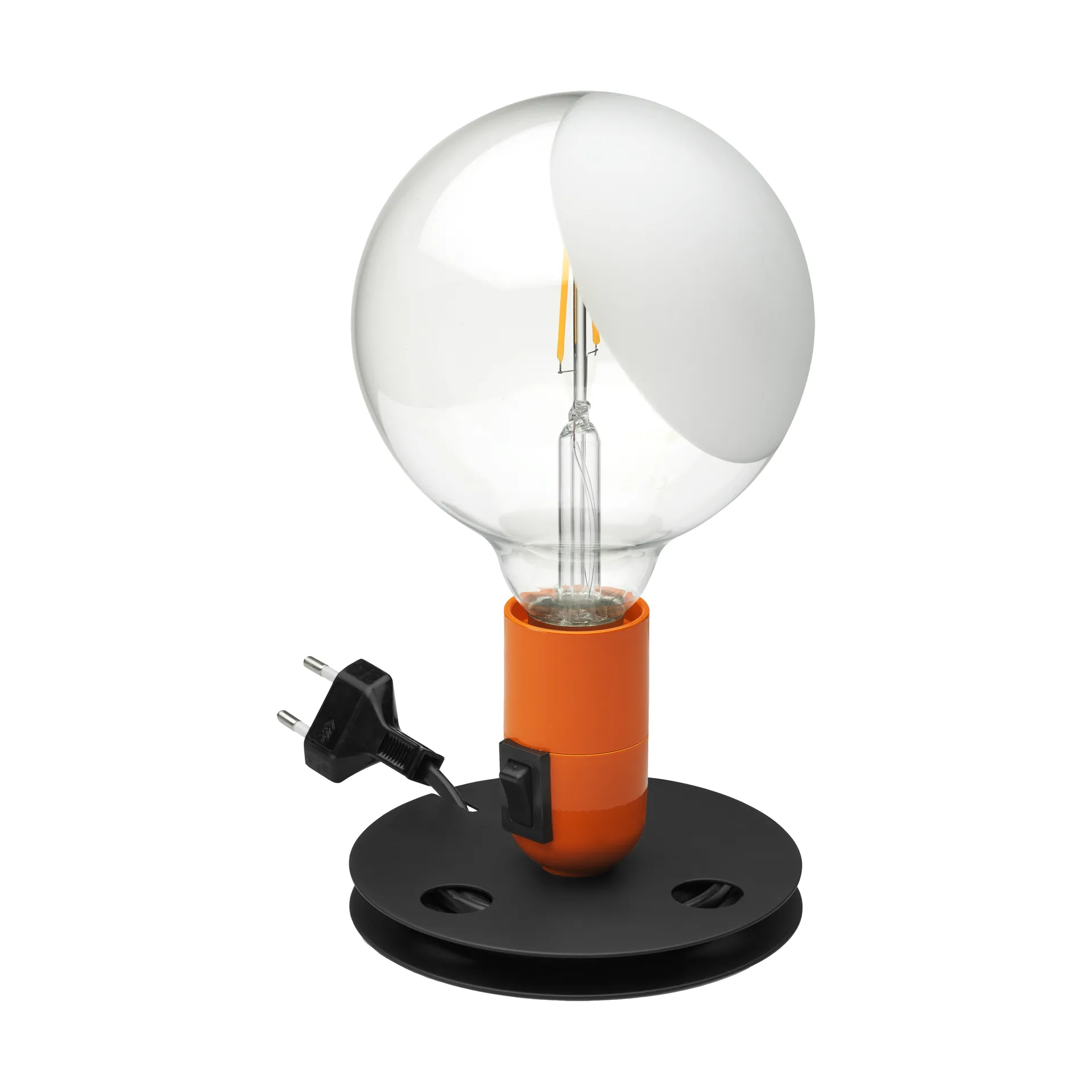 Lampa stołowa Lampadina, Pomarańczowy Flos