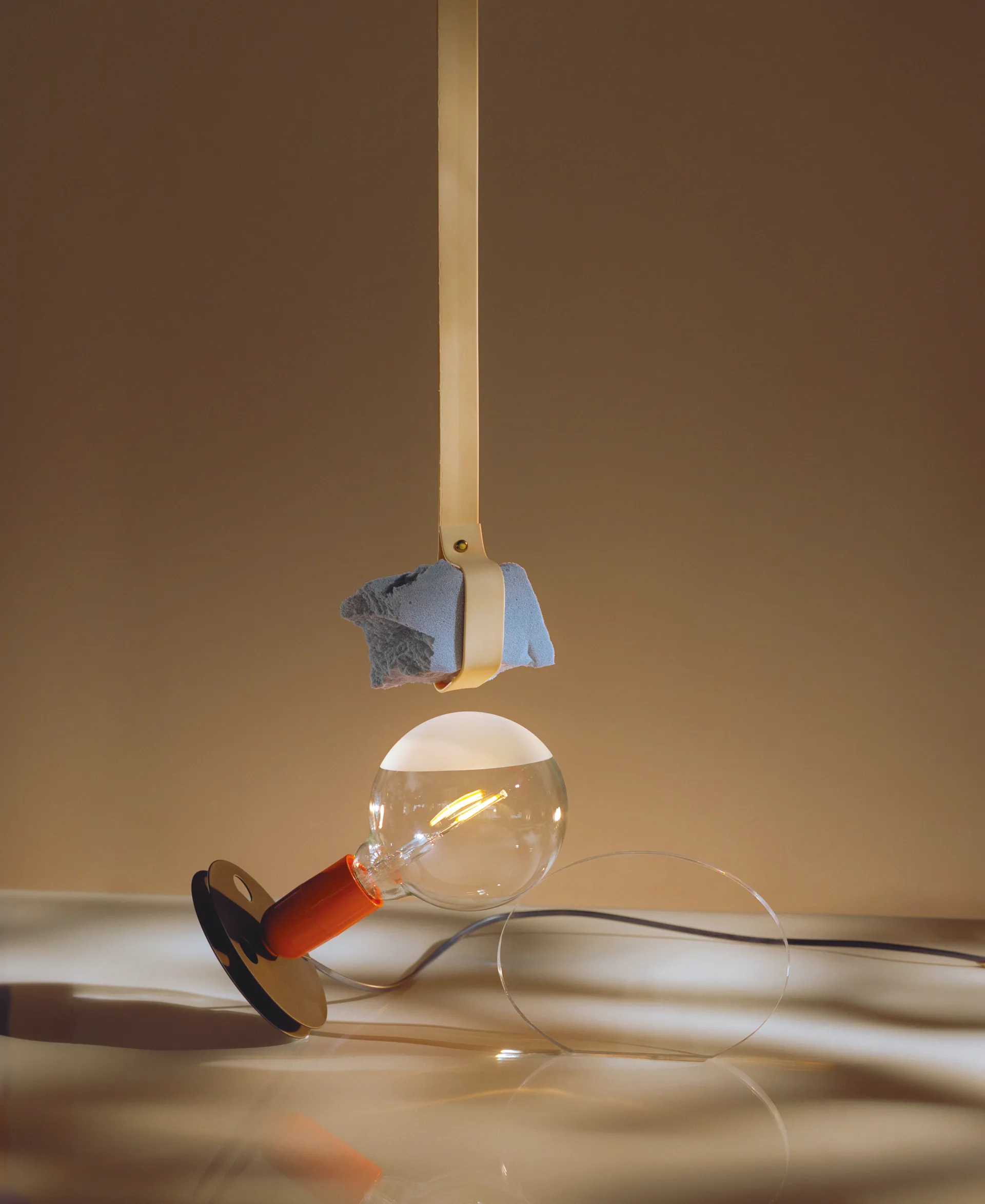 Lampa stołowa Lampadina, Pomarańczowy Flos