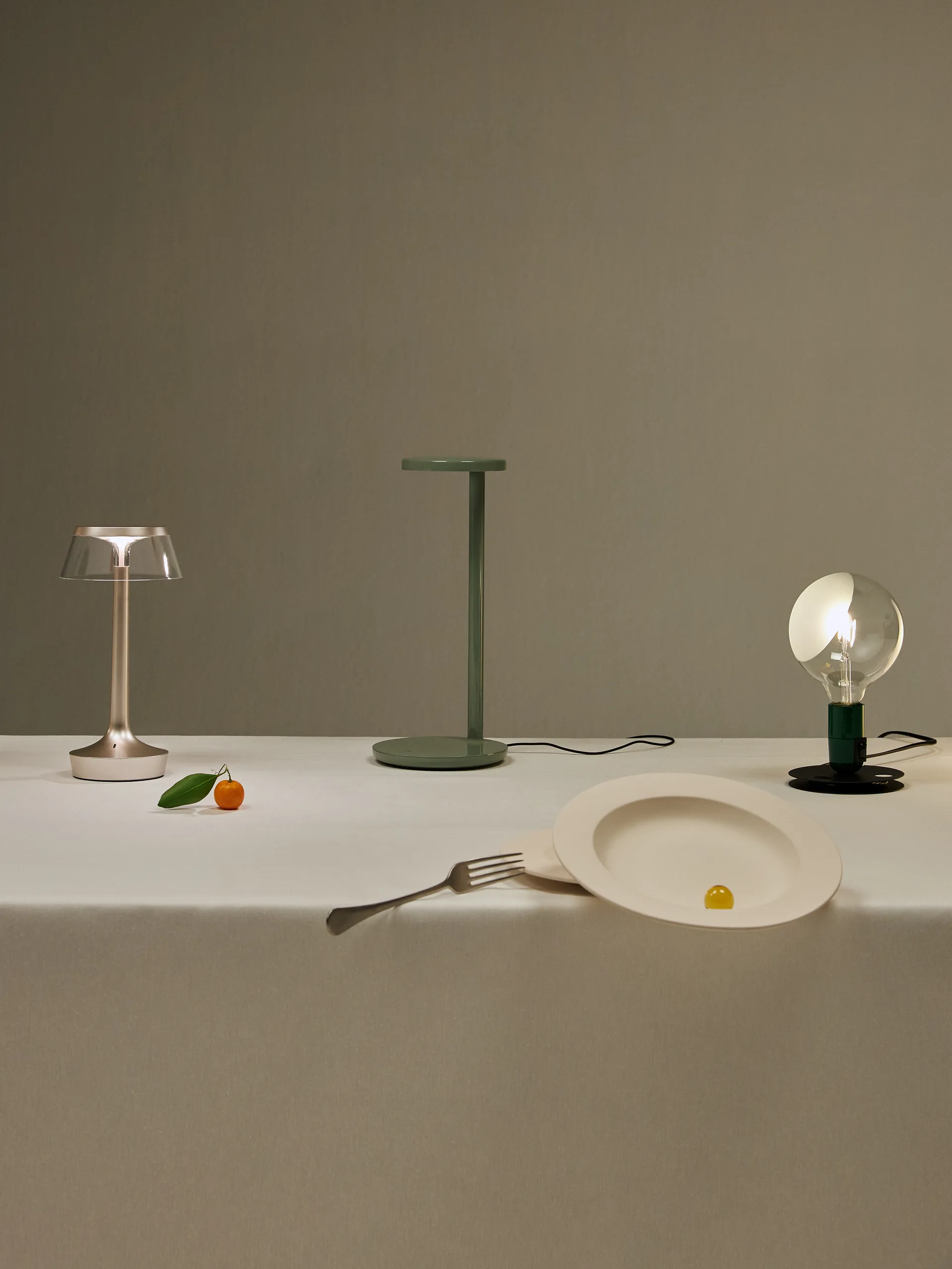 Lampa stołowa Lampadina, Zielony Flos