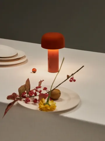 Lampa stołowa przenośna Bellhop - Brick red, IP54 (wewnątrz/na zewnątrz) - Flos