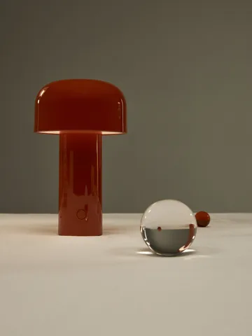 Lampa stołowa przenośna Bellhop - Brick red, IP54 (wewnątrz/na zewnątrz) - Flos