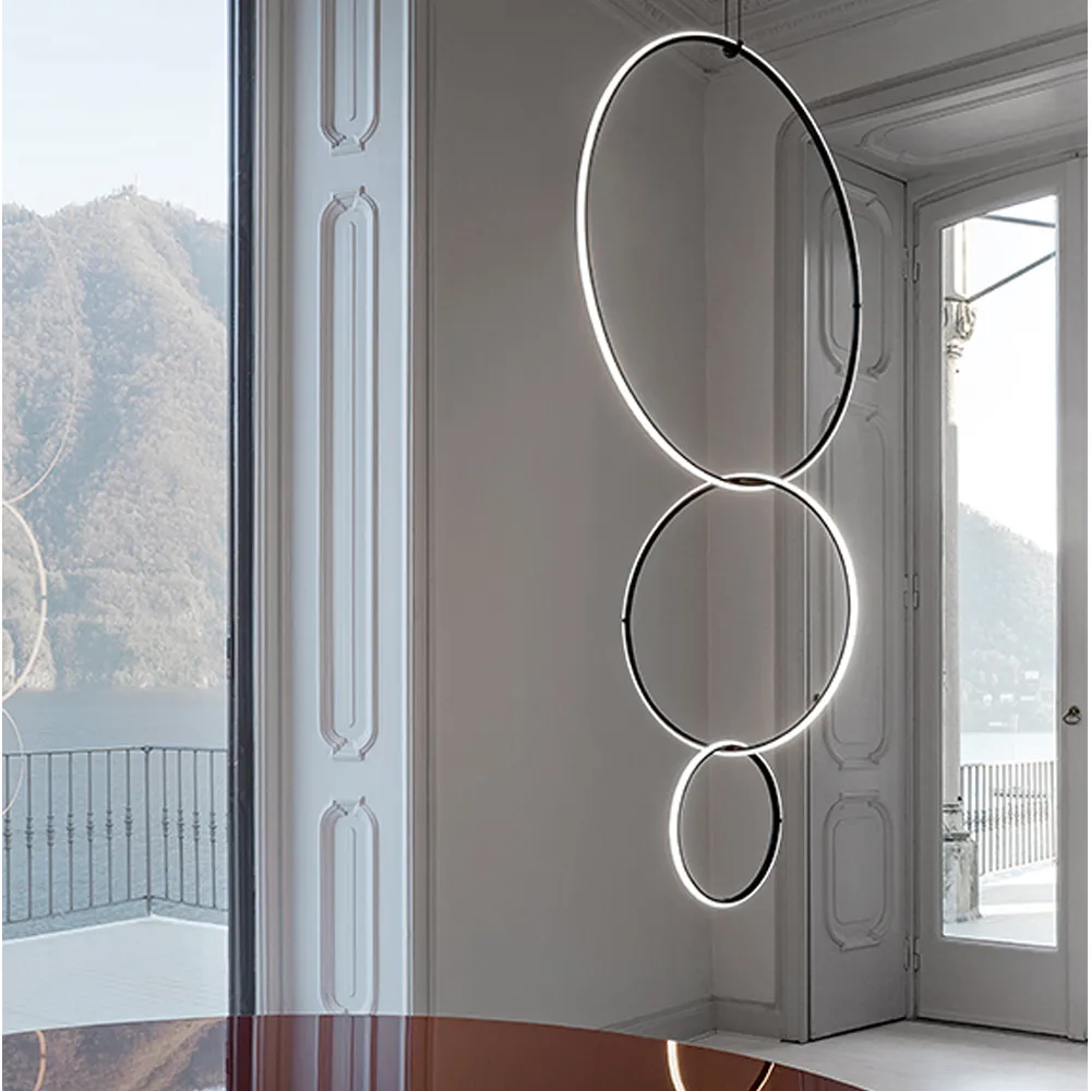 Lampa sufitowa Arrangements Round, Black, small Flos