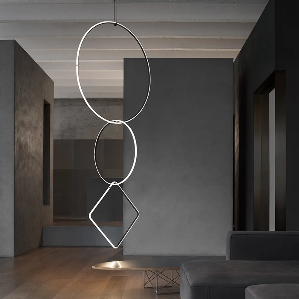 Lampa sufitowa Arrangements Round, Black, small Flos