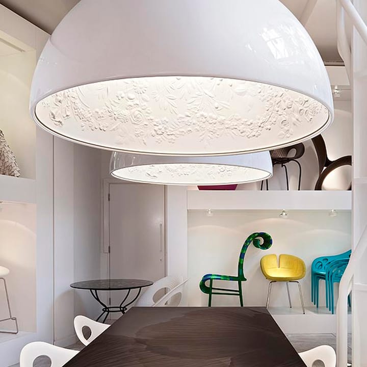 Lampa sufitowa Skygarden 1, Biały błyszczący Flos