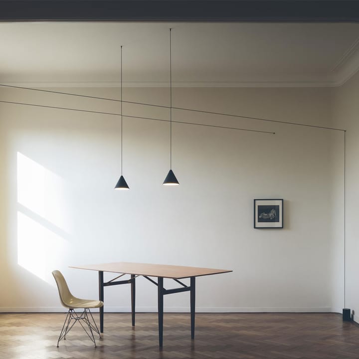Lampa sufitowa String Light Cone, Biały, kabel 12 m Flos