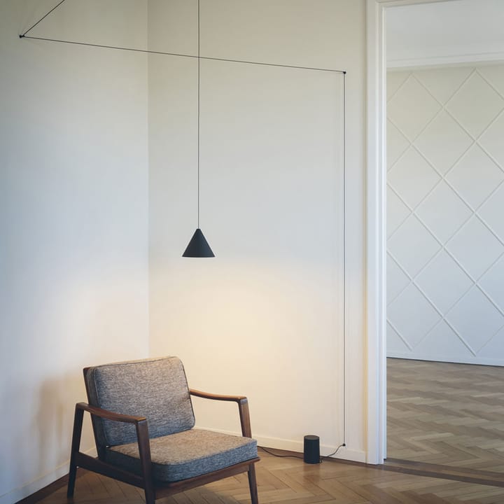 Lampa sufitowa String Light Cone, Biały, kabel 12 m Flos