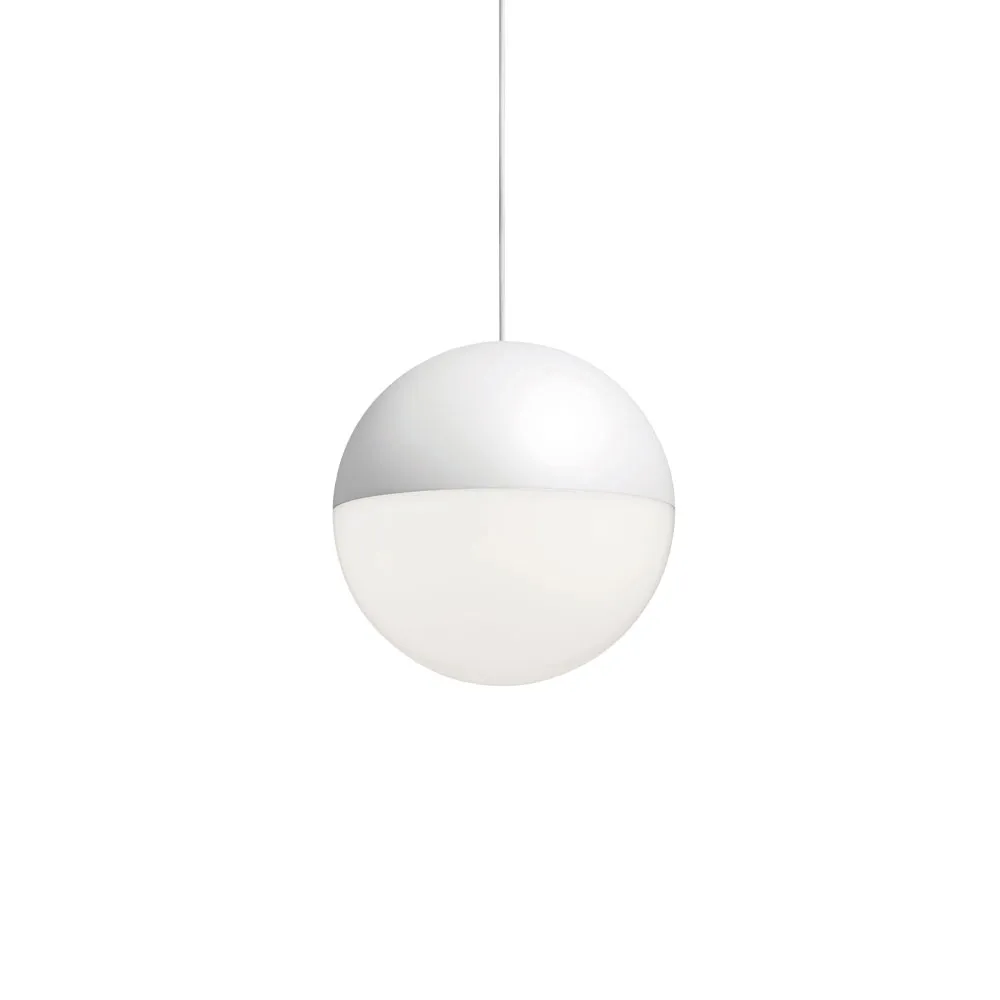 Lampa sufitowa String Light Sphere, Biały, kabel 12 m Flos