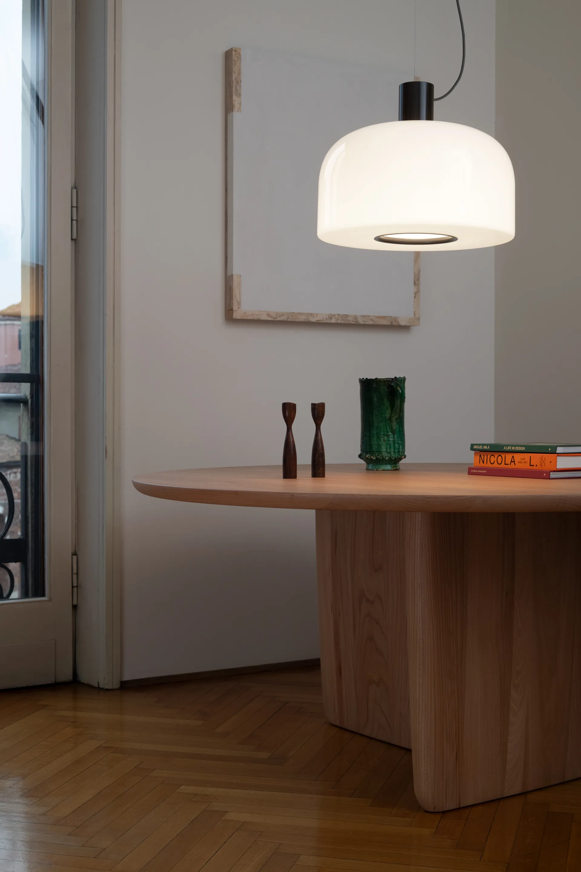 Lampa wisząca Bellhop Glass S1, Cioko Flos