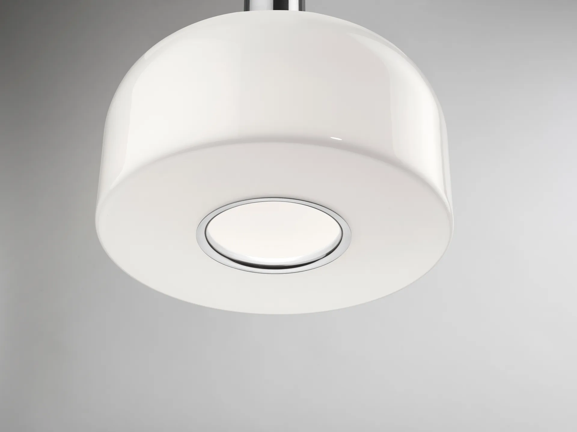 Lampa wisząca Bellhop Glass S1, Jasne aluminium Flos