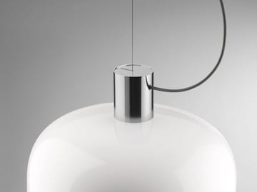 Lampa wisząca Bellhop Glass S2 - Bright aluminum - Flos