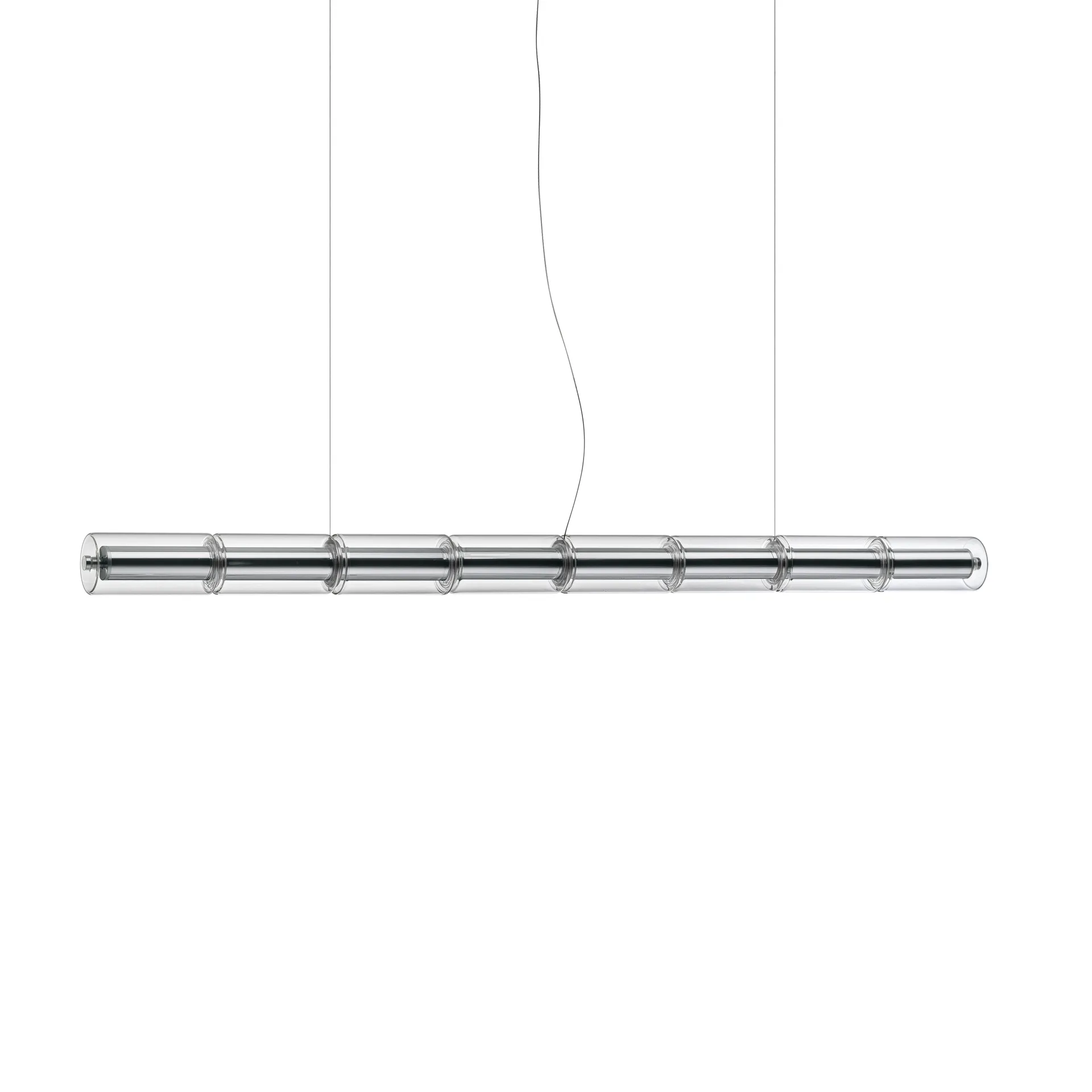 Lampa wisząca Luce Cilindrica S1 165,6 cm, Szkło Flos