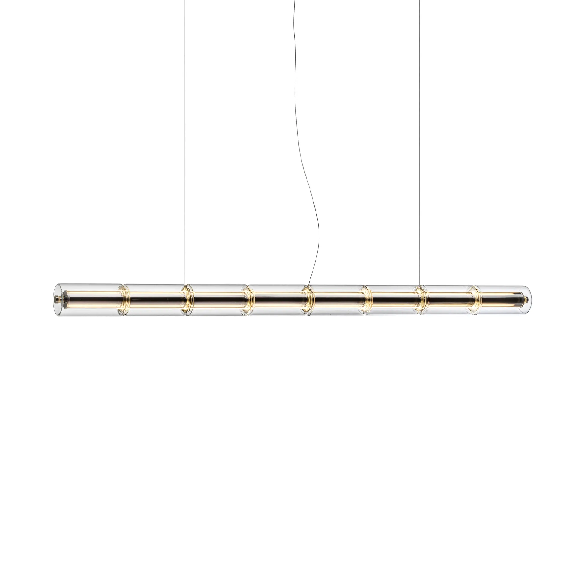 Lampa wisząca Luce Cilindrica S1 165,6 cm, Szkło Flos