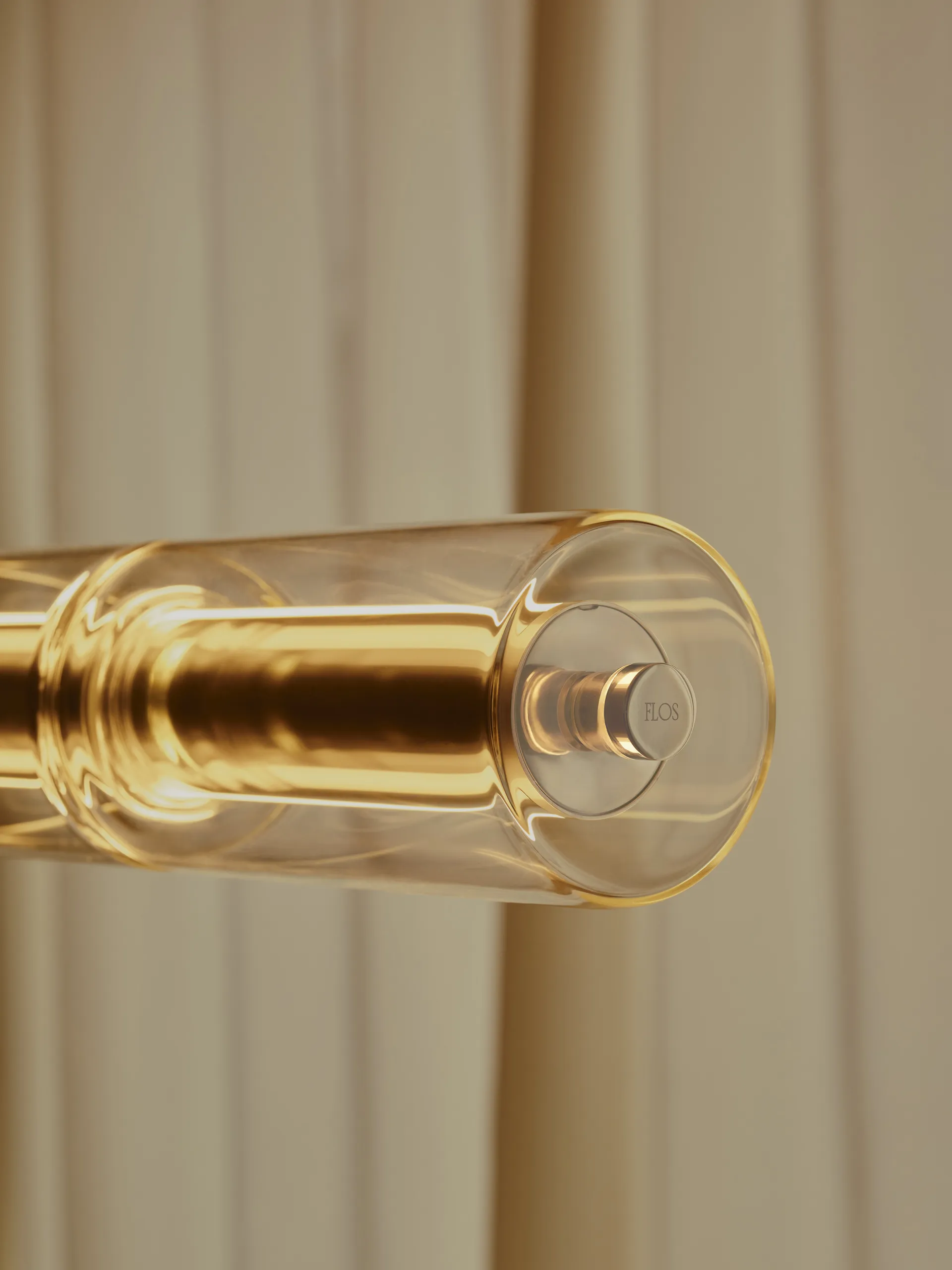 Lampa wisząca Luce Cilindrica S1 165,6 cm, Szkło Flos