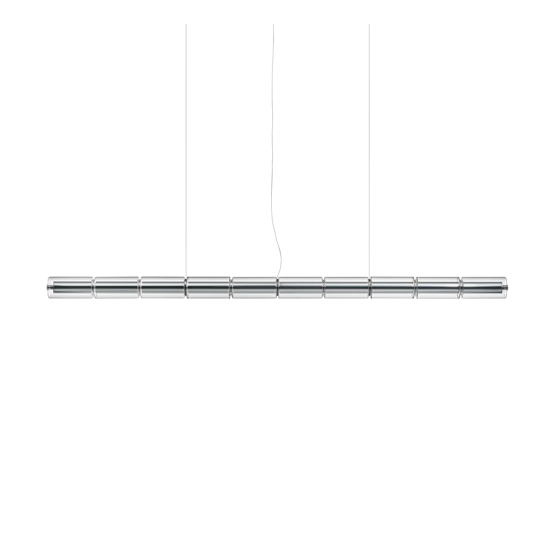 Lampa wisząca Luce Cilindrica S2 207,2 cm, Szkło Flos