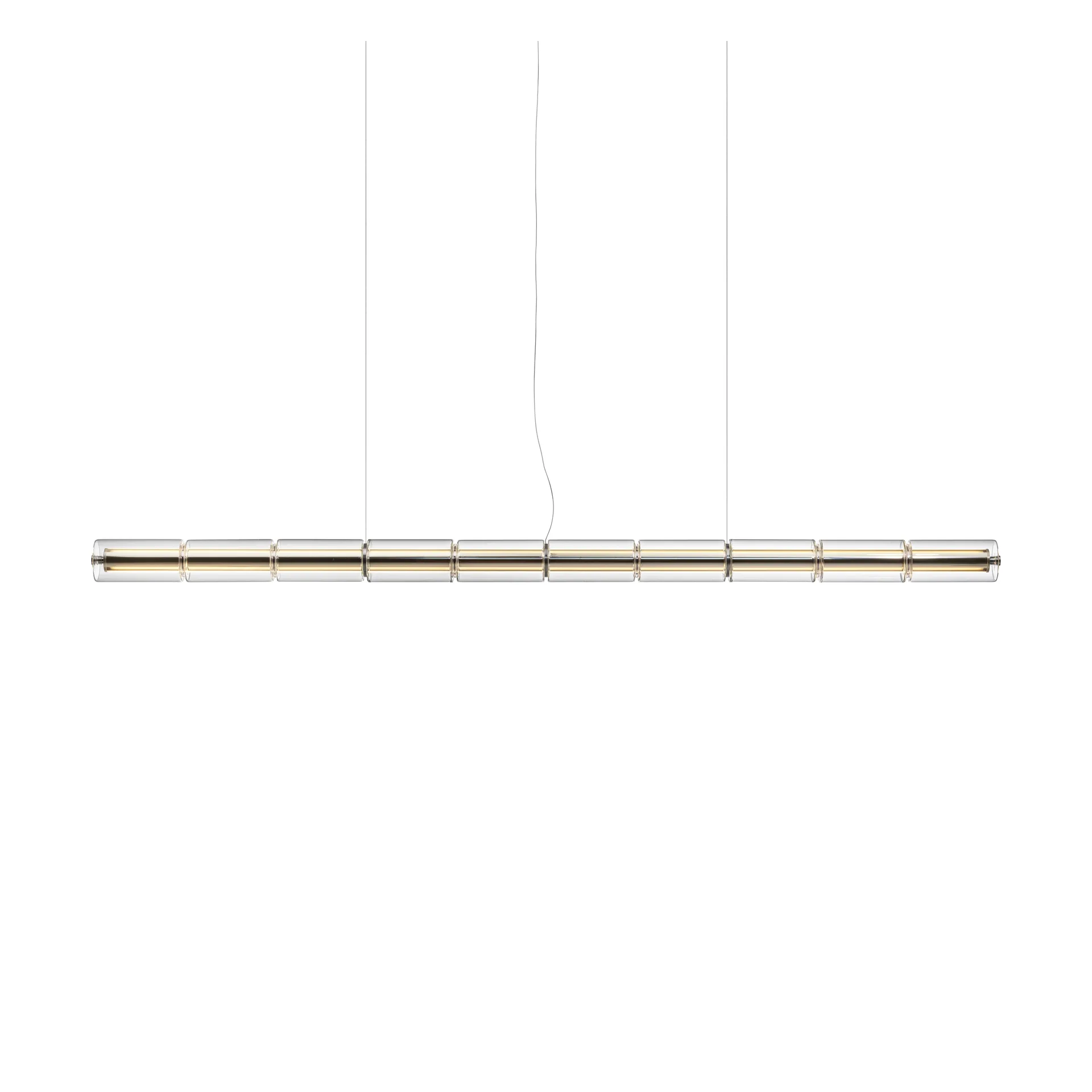 Lampa wisząca Luce Cilindrica S2 207,2 cm, Szkło Flos