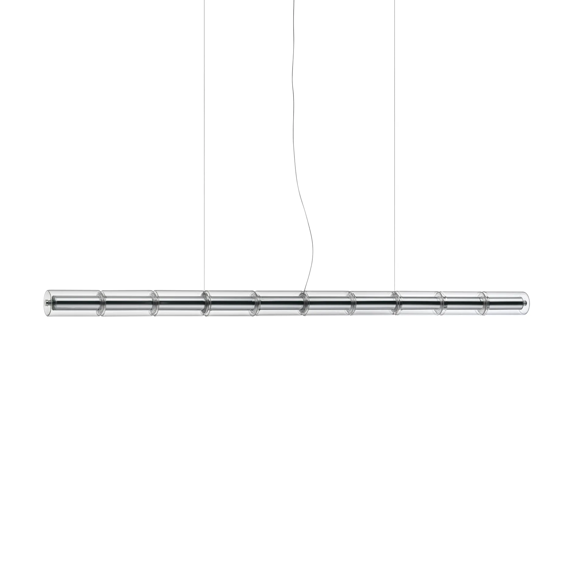 Lampa wisząca Luce Cilindrica S2 207,2 cm, Szkło Flos