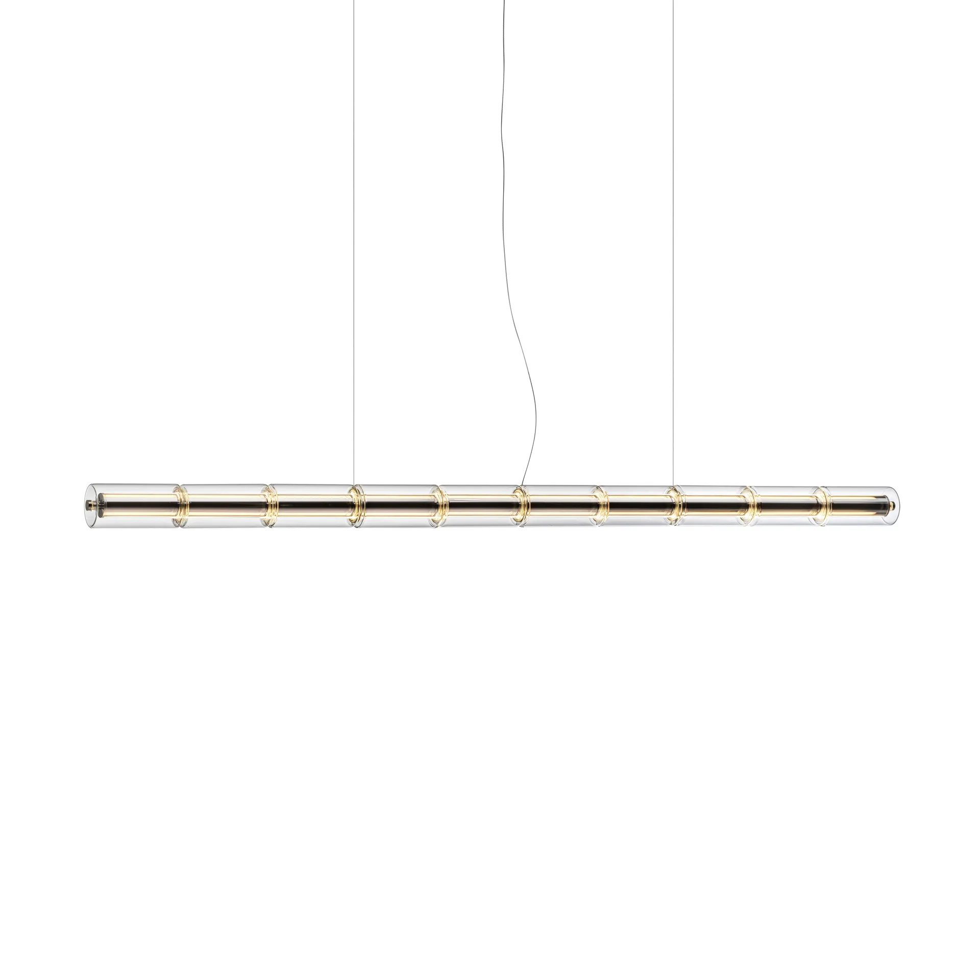 Lampa wisząca Luce Cilindrica S2 207,2 cm, Szkło Flos