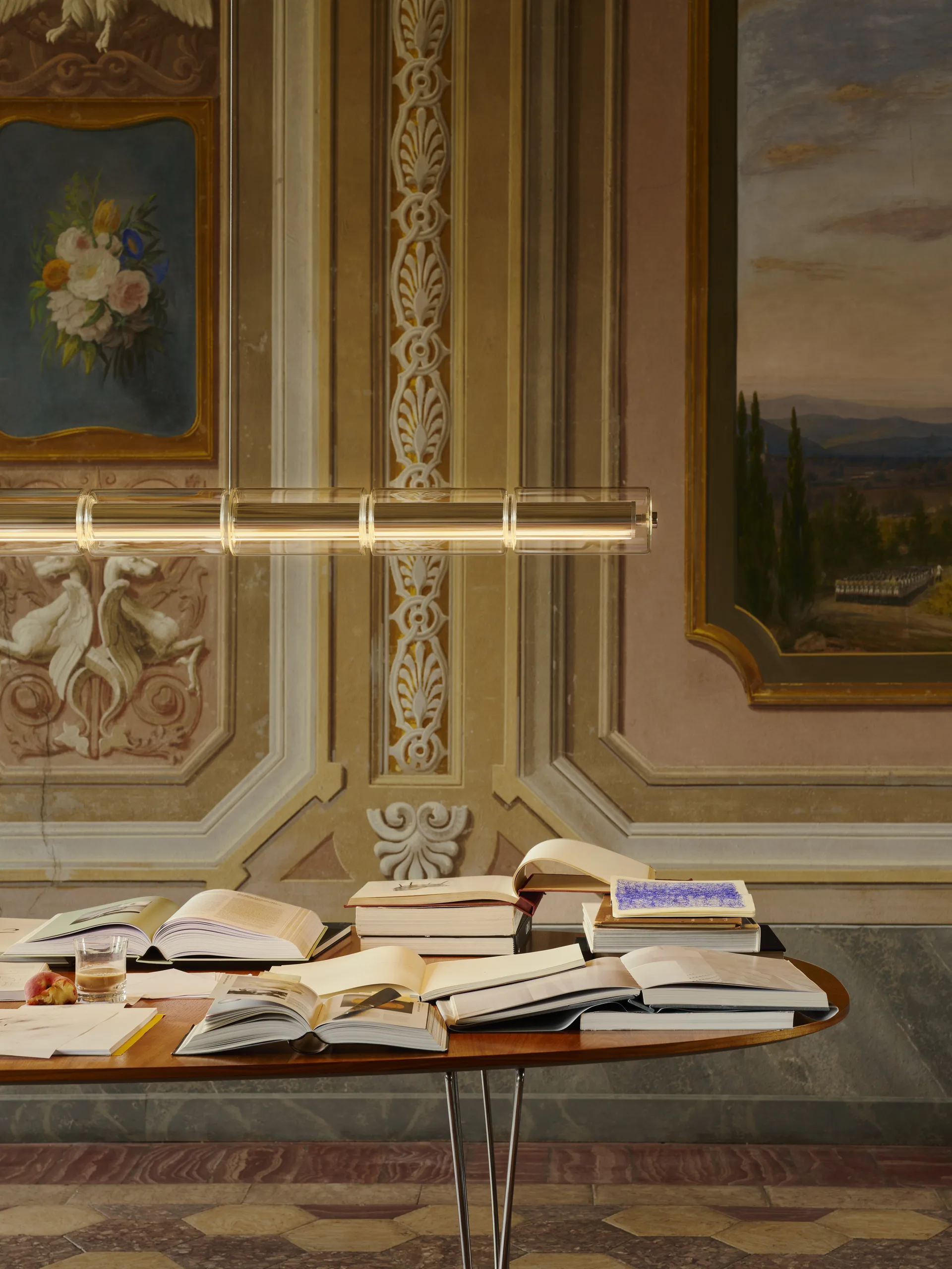 Lampa wisząca Luce Cilindrica S3 248,8 cm, Szkło Flos