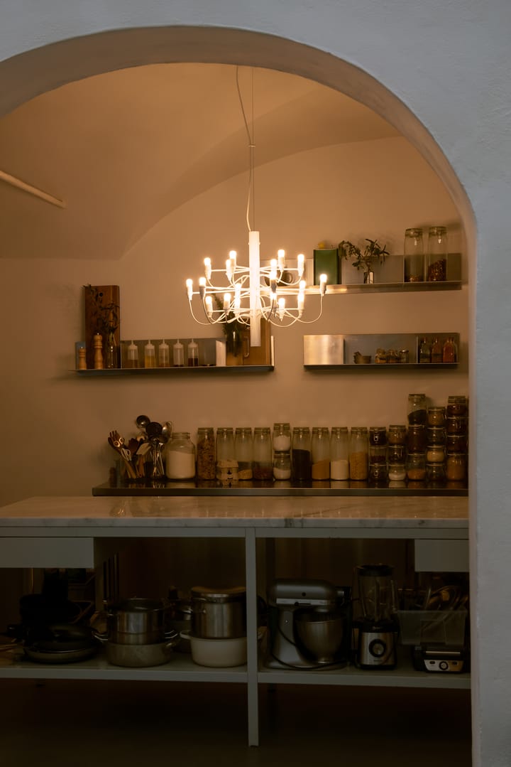 Żyrandol 2097 Sarfatti, Biały matowy 18 Lamps Flos