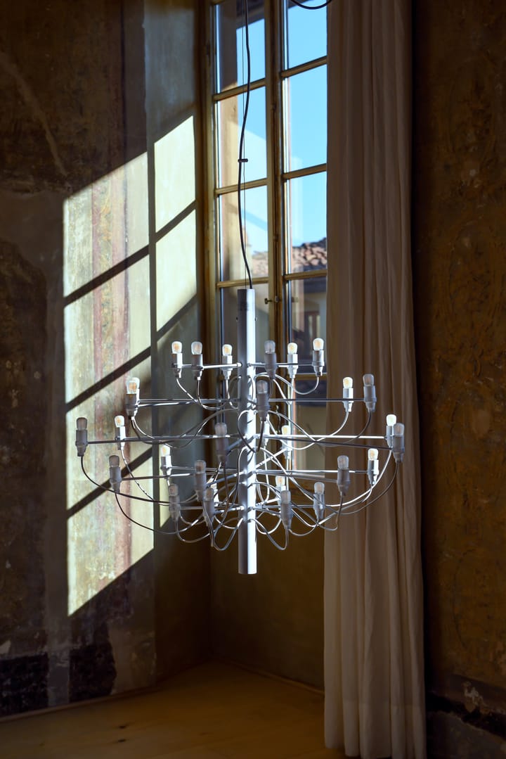 Żyrandol 2097 Sarfatti, Biały matowy 30 lamps Flos