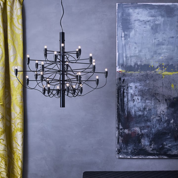 Żyrandol 2097 Sarfatti, Czarny matowy 30 lamps Flos