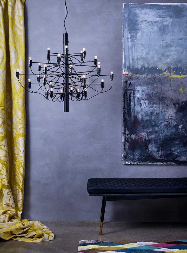 Żyrandol 2097 Sarfatti, Czarny matowy 30 lamps Flos