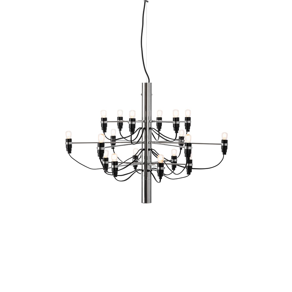 Flos Żyrandol 2097 Sarfatti LED Chrom 18 lamps | Skandynawski Design | Lampy wiszące | Srebrny kolor