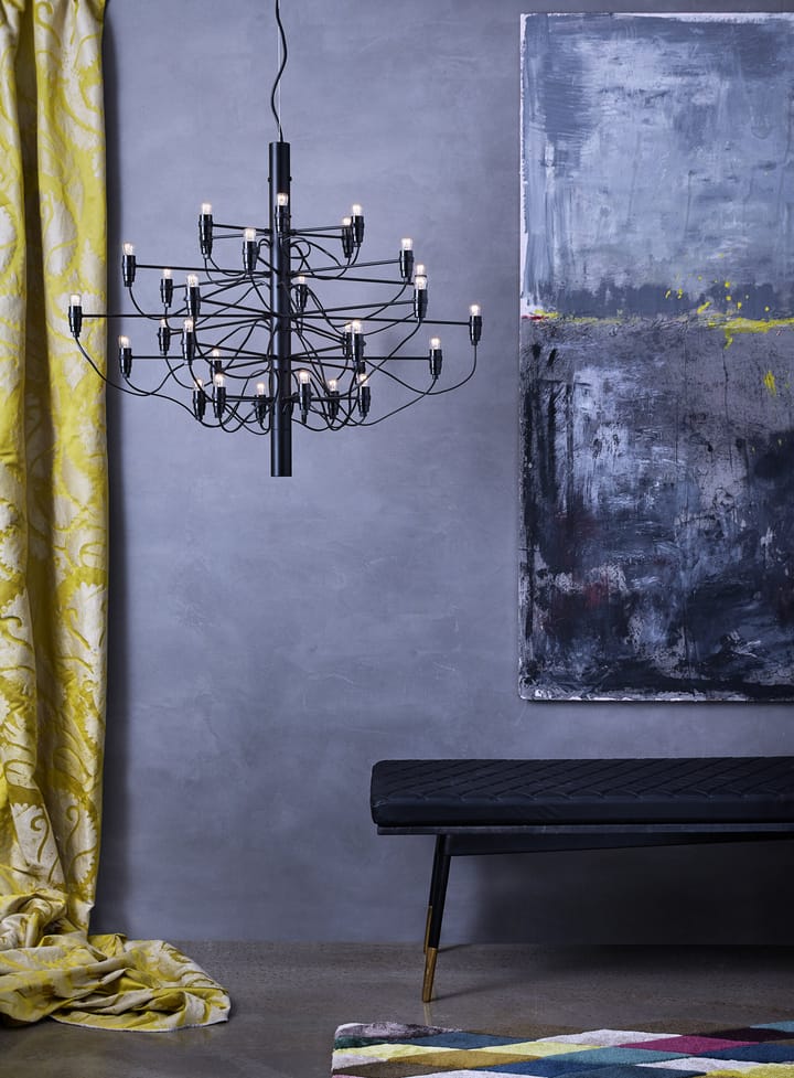 Żyrandol 2097 Sarfatti LED, Czarny matowy 30 lamps Flos