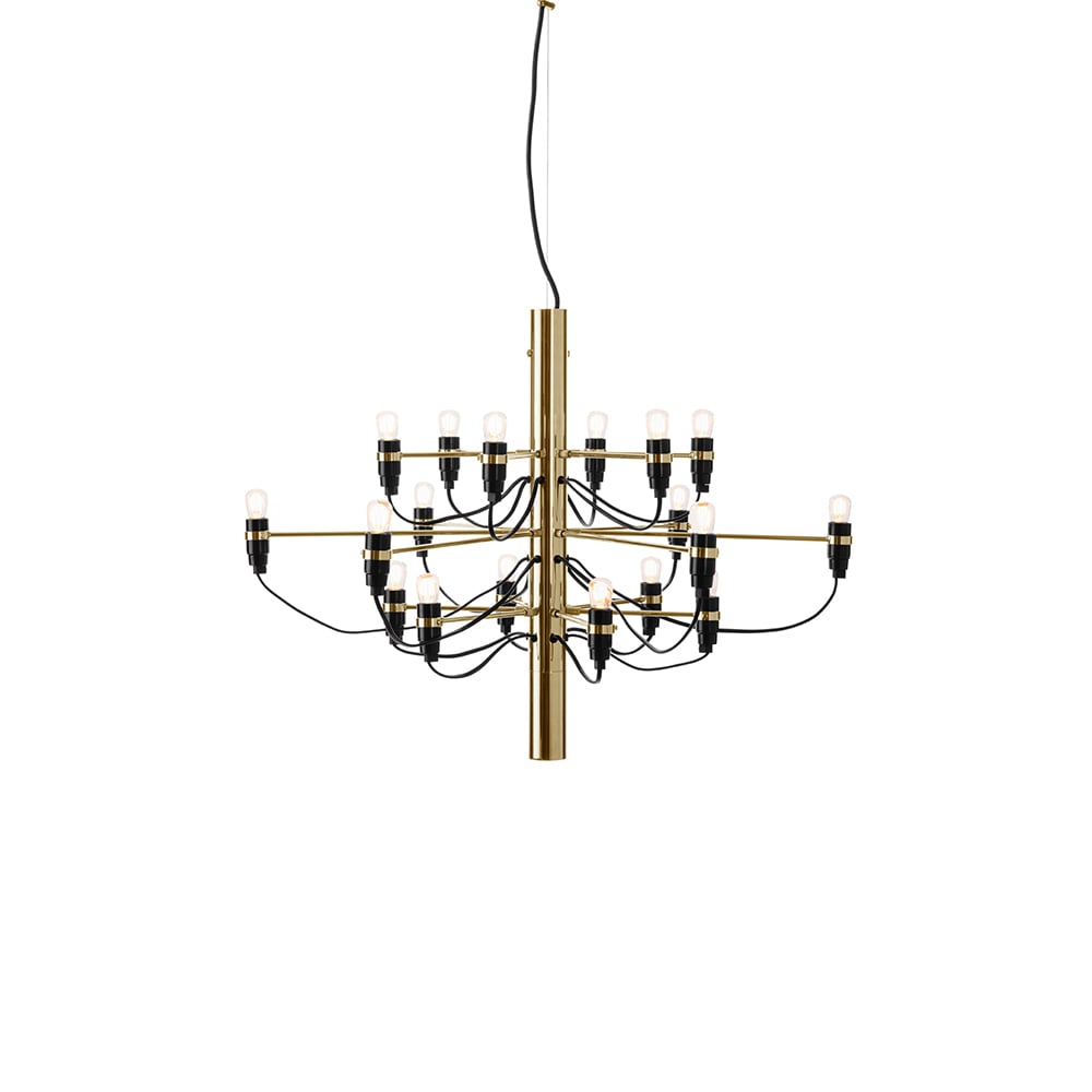 Flos Żyrandol 2097 Sarfatti LED Mosiądz 18 lamps | Skandynawski Design | Lampy wiszące | Złoty kolor