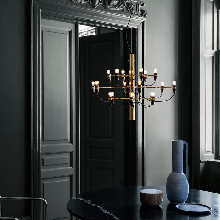 Żyrandol 2097 Sarfatti, Mosiądz 18 lamps Flos