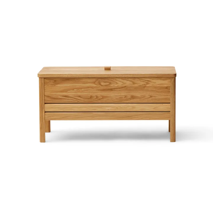 A Line ławka ze schowkiem 90 cm - Dąb - Form & Refine