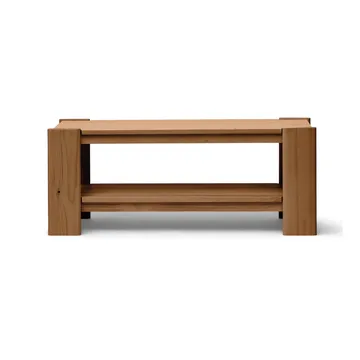 Ławka Beam - Deep brown pine, 112x45x33 cm - Form & Refine