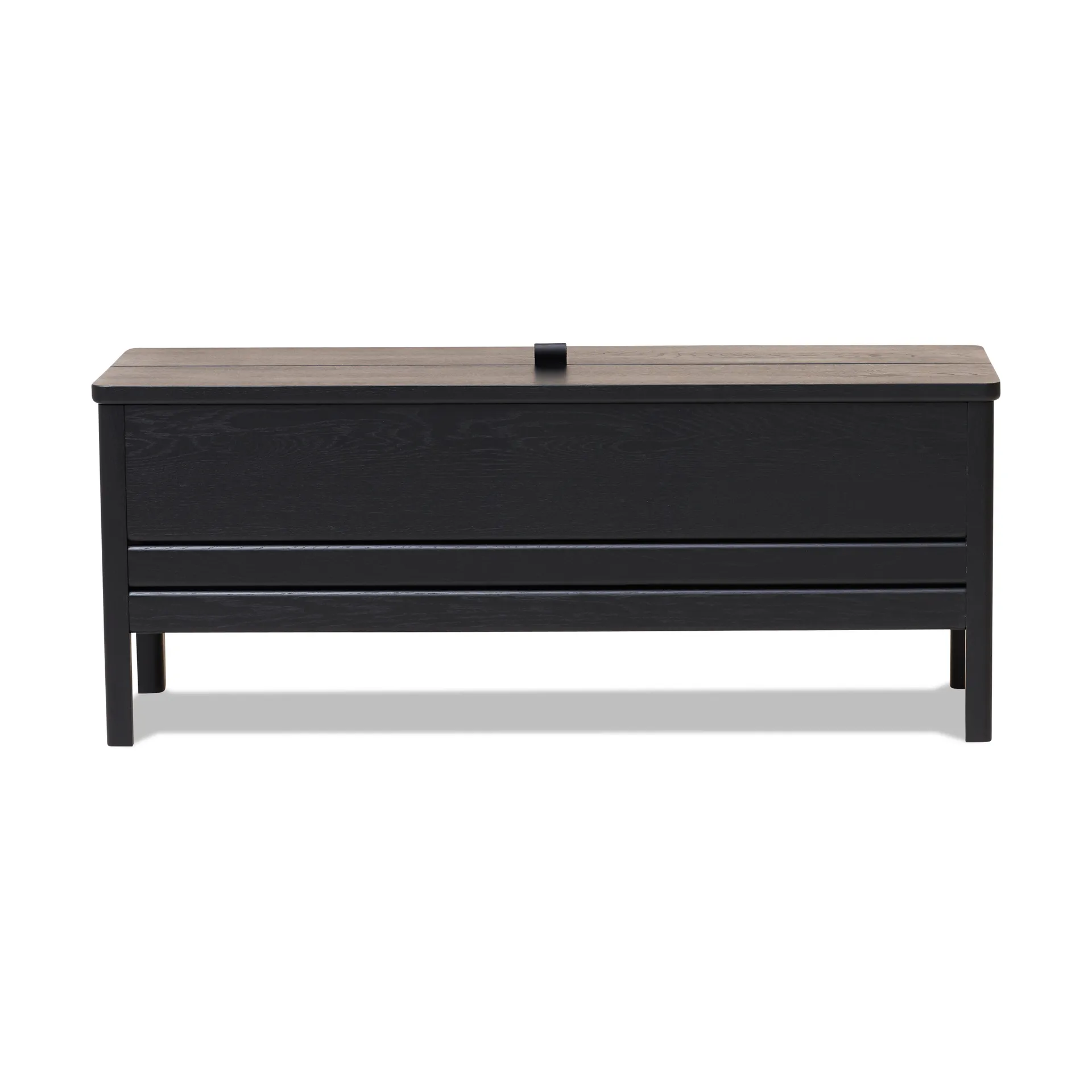 Ławka ze schowkiem A Line 111 cm, Black Form & Refine