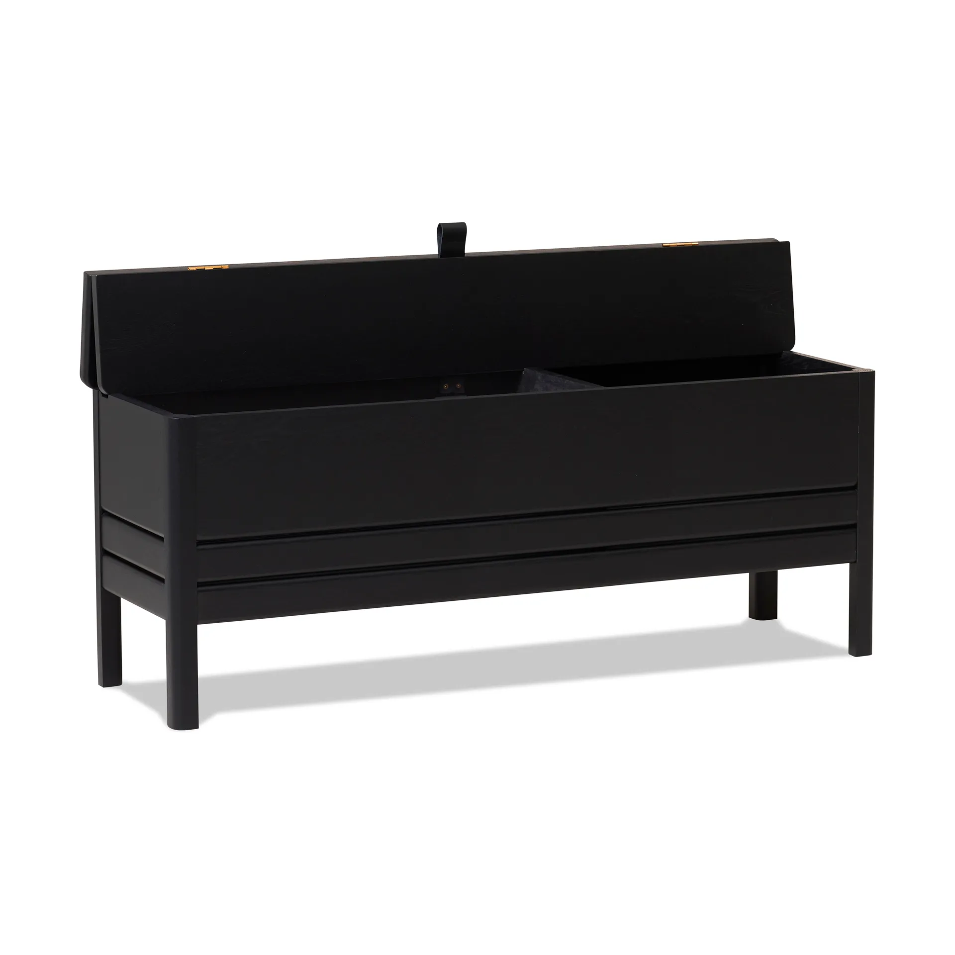 Ławka ze schowkiem A Line 111 cm, Black Form & Refine