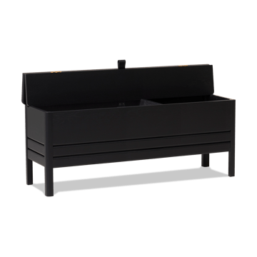 Ławka ze schowkiem A Line 111 cm - Black - Form & Refine