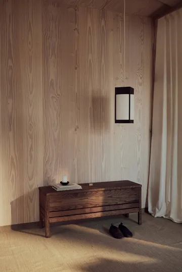 Ławka ze schowkiem A Line 111 cm - Dąb wędzony - Form & Refine