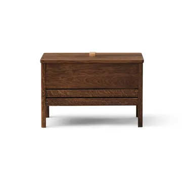 Ławka ze schowkiem A Line 68 cm - Dąb wędzony - Form & Refine