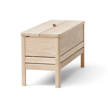 Ławka ze schowkiem A Line 90 cm - Dąb biały - Form & Refine