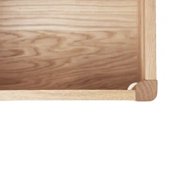 Ławka ze schowkiem A Line 90 cm - Dąb biały - Form & Refine