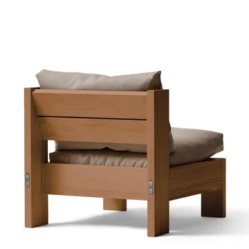 Fotel typu loungestol Icon - Technicolor 0370-deep brown sosna - Form & Refine