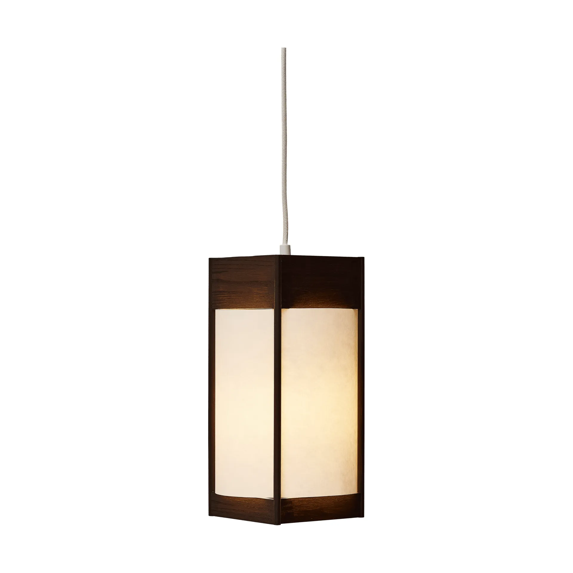 Lampa wisząca Andon, Ciemnobrązowy jesion, medium Form & Refine