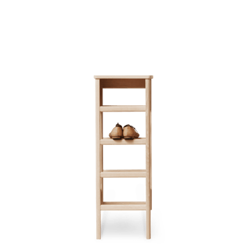 Półka na buty A Line 35x100 cm - Biała dąb - Form & Refine