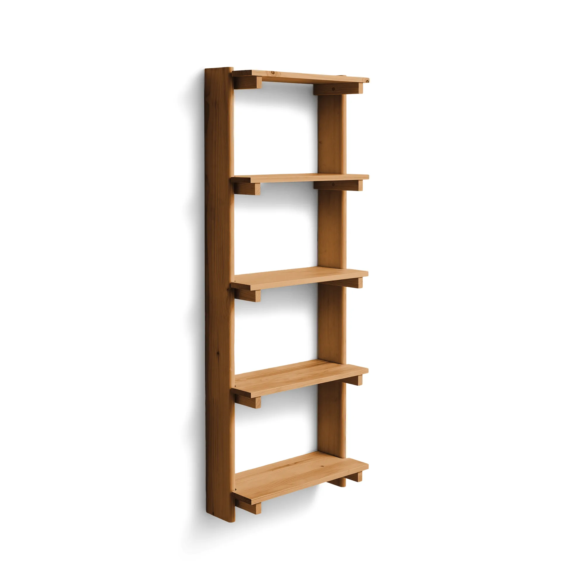Półka ścienna Beam Shelf, Deep brown pine, 60x167x25 cm Form & Refine