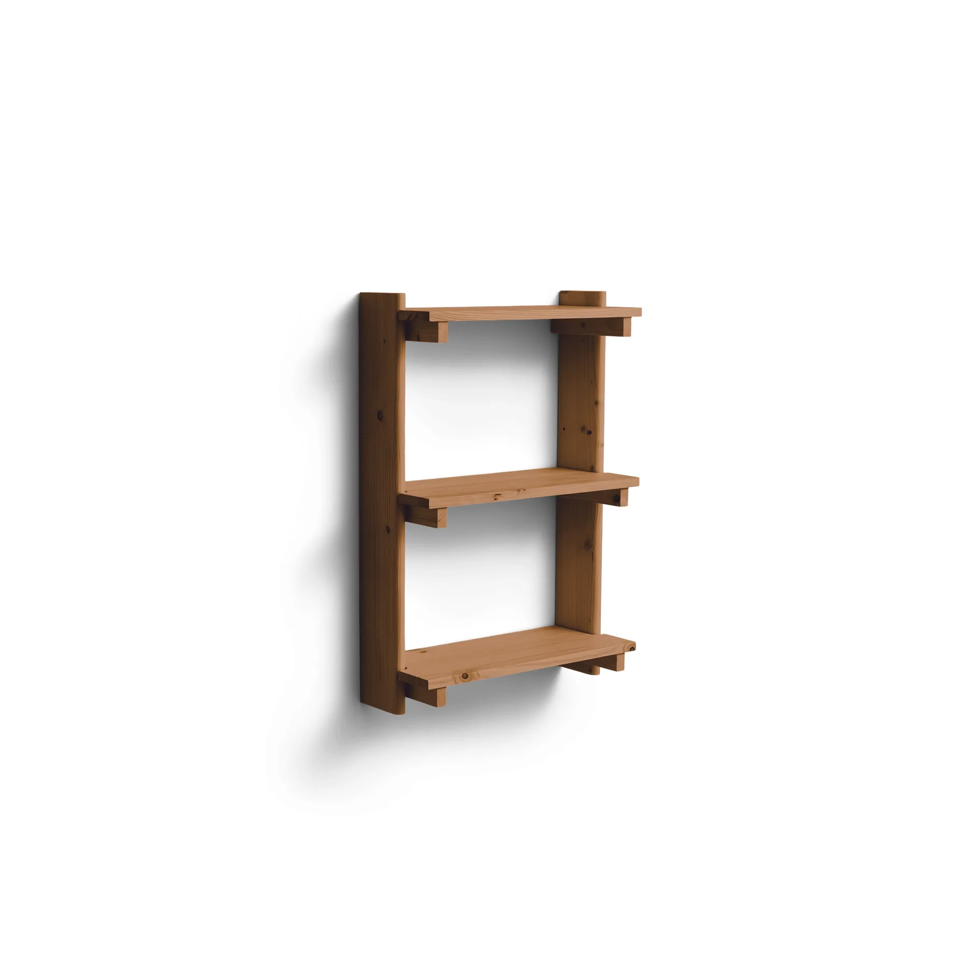 Półka ścienna Beam Shelf, Deep brown pine, 60x90,5x25 cm Form & Refine