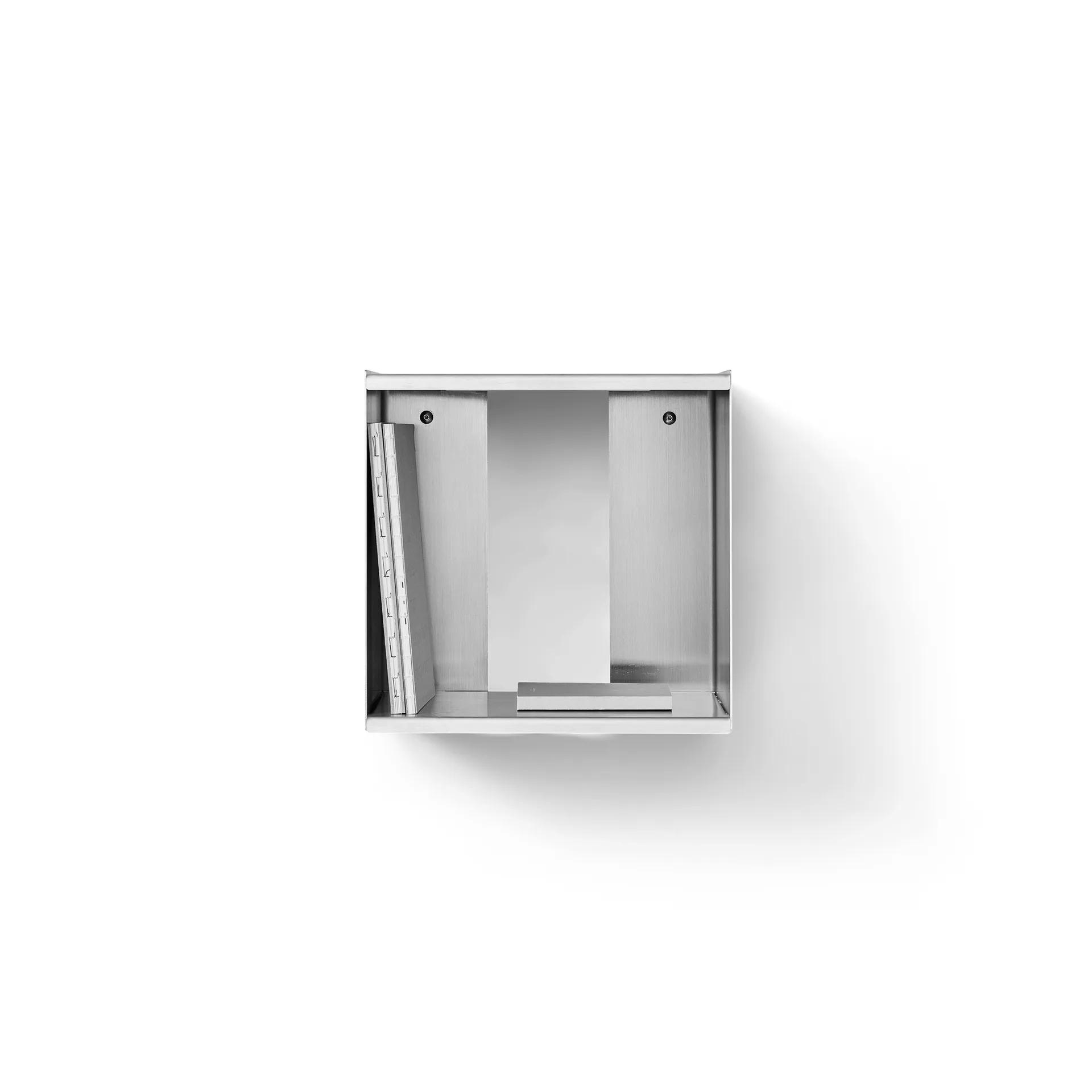 Półka ścienna Taper Cube Box, Stal nierdzewna, 34x35 cm Form & Refine