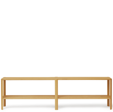 Regał Leaf z 2 półkami 57x200 cm - Dąb - Form & Refine