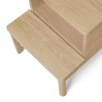 Schodek okrągły A line - Biała dąb, Ø38x47,5 cm - Form & Refine